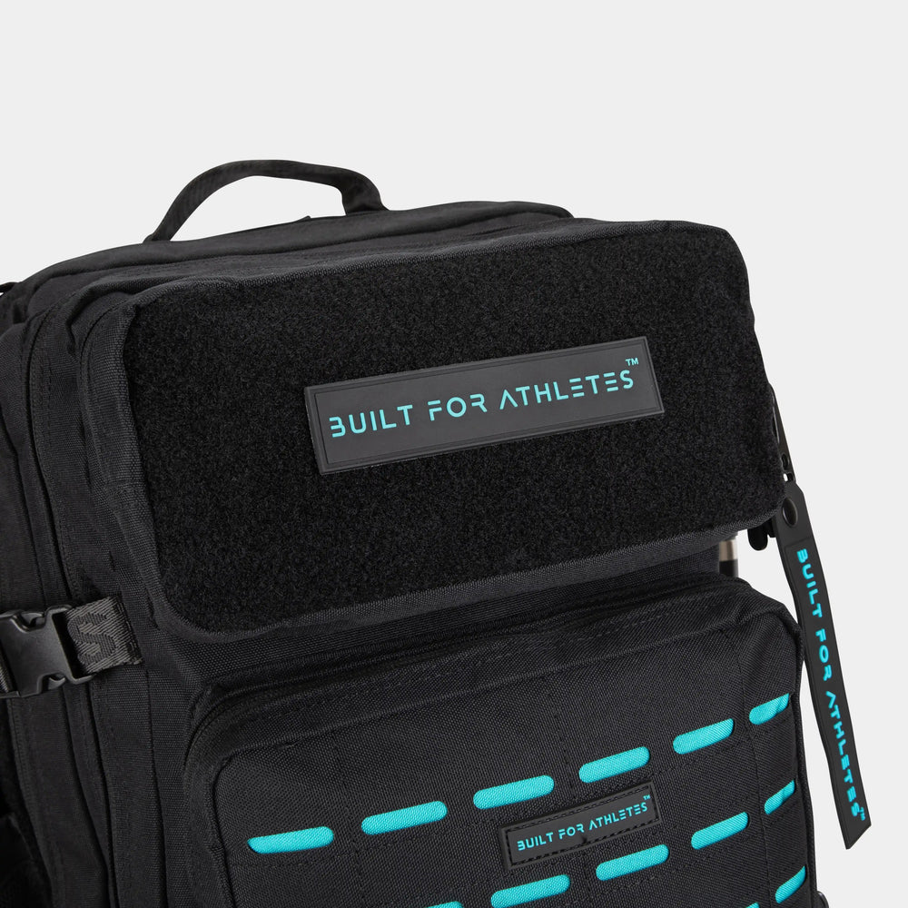 Built For Athletes Large Black & Aqua 45L Hero 3.0 Backpack