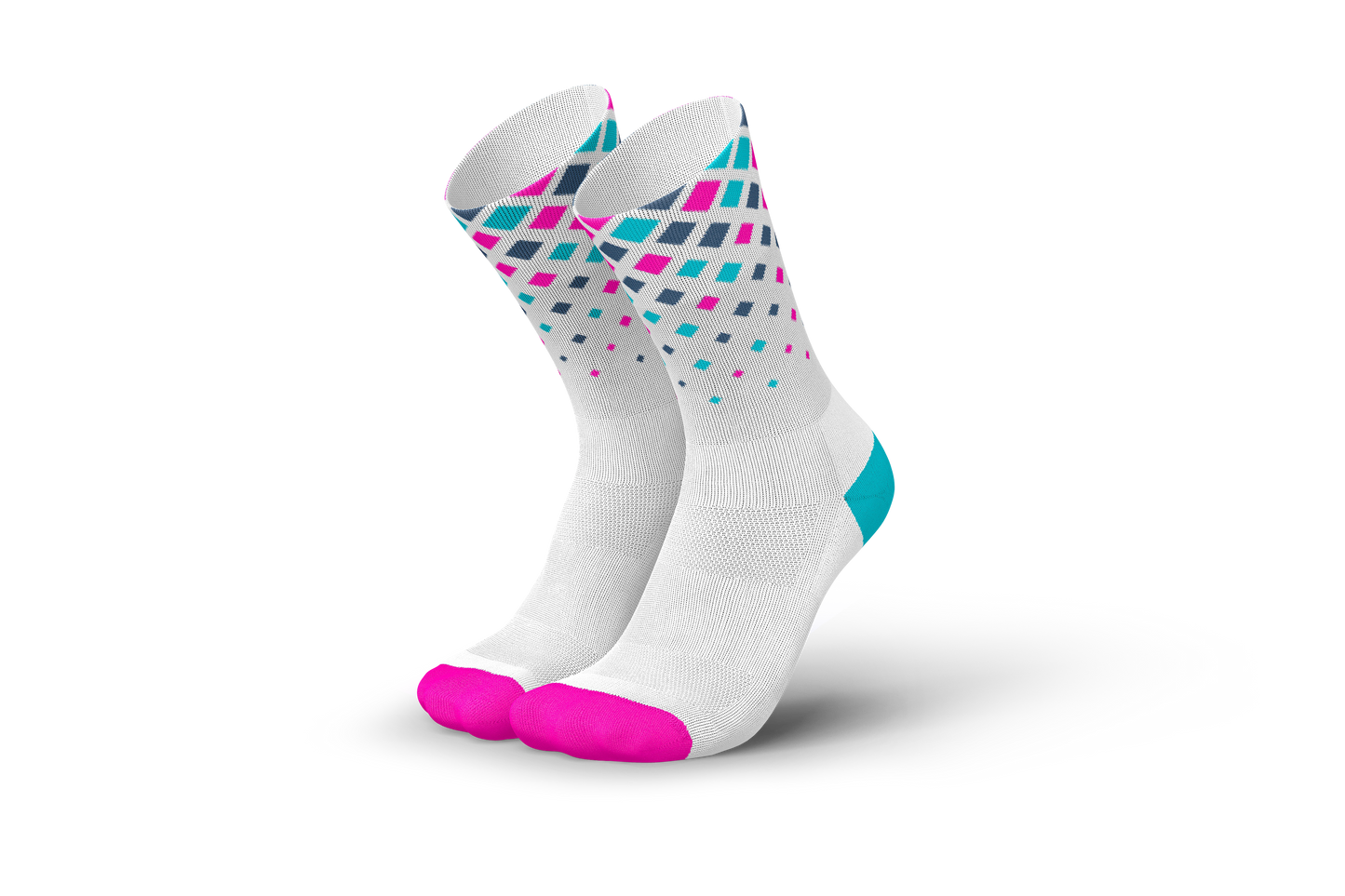 Incylence Running Crystals White Pink Cyan