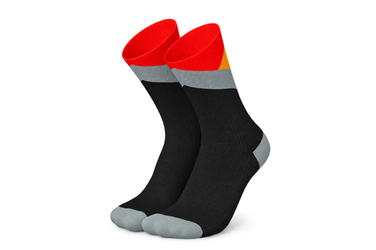 Incylence Trail Summits Sunset socks with transparent background