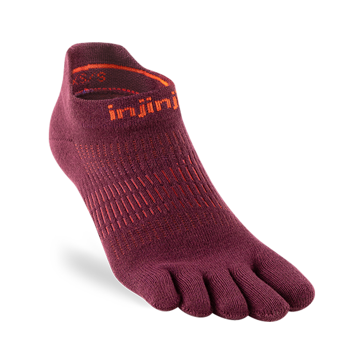 Injinji Run Lightweight No-show Mahogny Women
