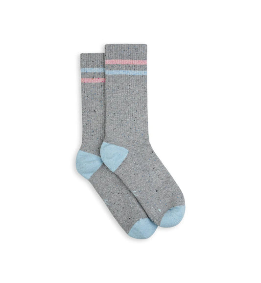 Incylence Lifestyle One Grey Blue. Den perfekta strumpan för vilodagen! Skäm bort dina fötter med dessa underbart sköna strumpor som sitter perfekt på dina fötter. Gråa med ljusblå detaljer.