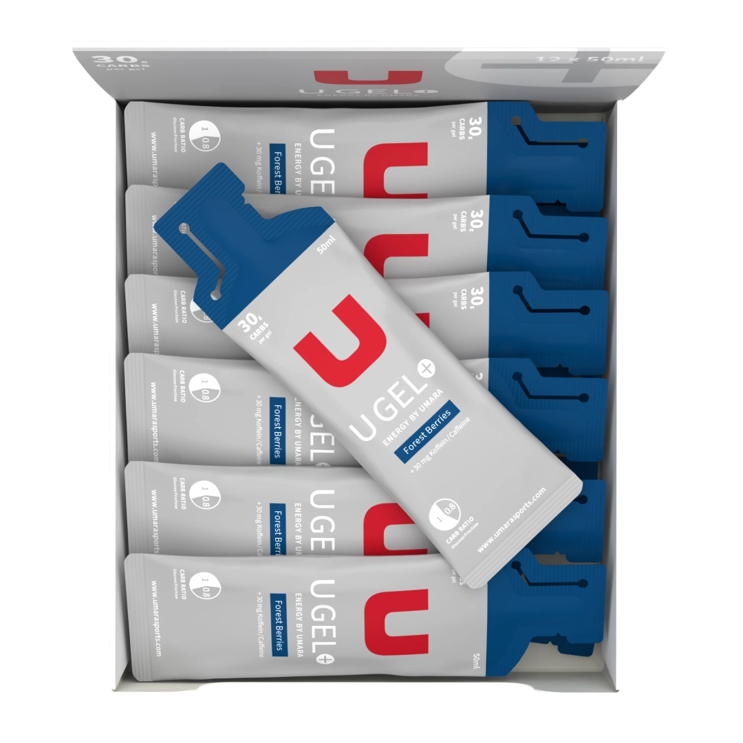 UMARA U GEL Skogsbär + koffein 12 x 30g carb