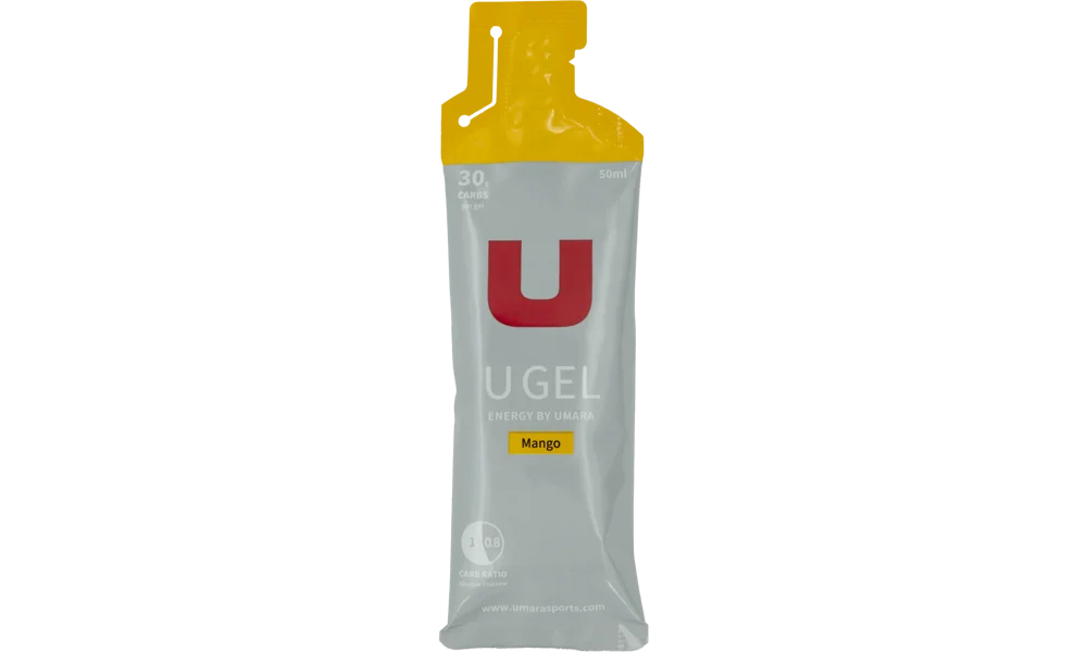 UMARA U GEL Mango 30g carb. Flytande gel med smak av mango. 50ml med 30g kolhydrater. 