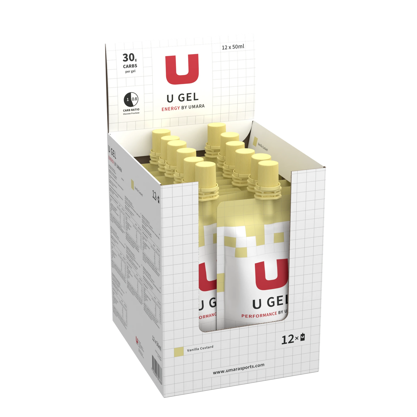 Umara U Gel Skruvkork Vaniljsås 12x30g carb