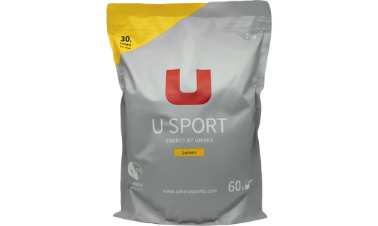 UMARA U Sport Citron 2kg. Sportdryck i 2kg påse med 60 dosor. Smak citron.