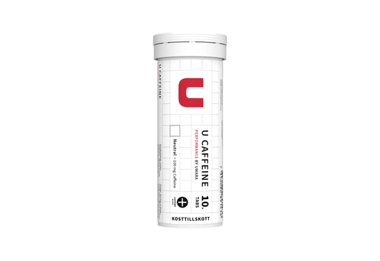 Umara U Caffeine effervescent tablets, neutral flavour with 100 mg caffeine, tube of 10