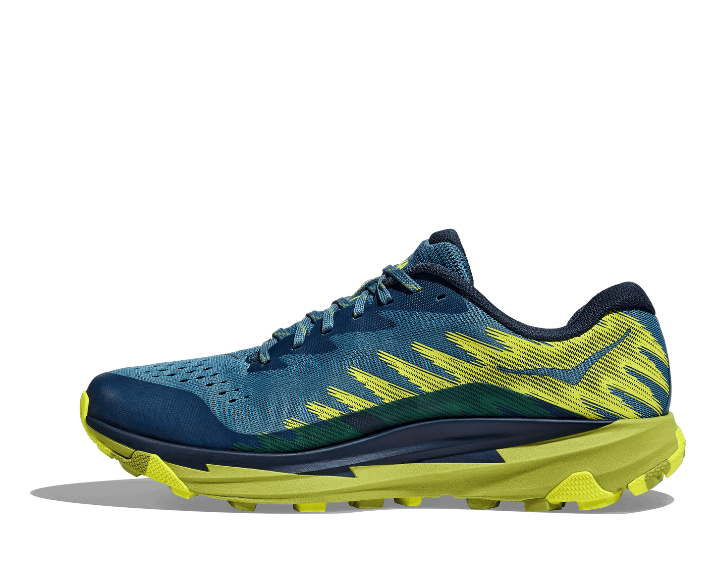 Hoka Torrent 3, modell herr. Blå och gul i färgen. Hos Hoka specialisterna i Sverige.