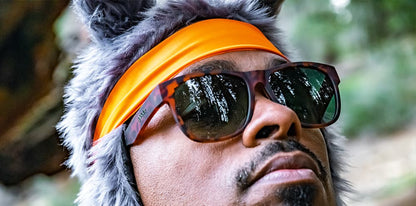 goodr Ninja Kick The Damn Rabbit. Brunt mönstrade bågar med ljus svart lins som är polariserat. Träningsglasögon som är super snygga till vardags