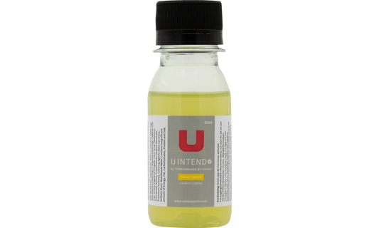 UMARA U Intend shot 60ml. Energi för träning eller tävling där extra energi behövs. Smak av citron.